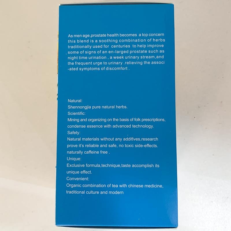 Prostate healthy herbal tea