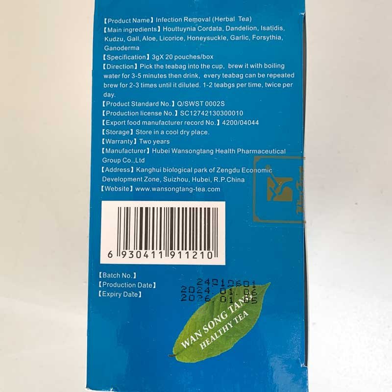 Infection removal tea